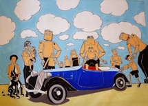 la petite  citröen par jacques borgé